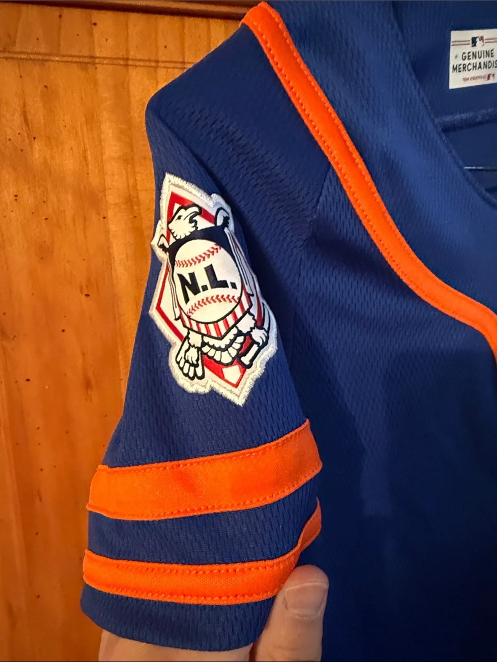 Genuine Merchandise Kids New York Mets Blue and Orange Baseball Jersey
